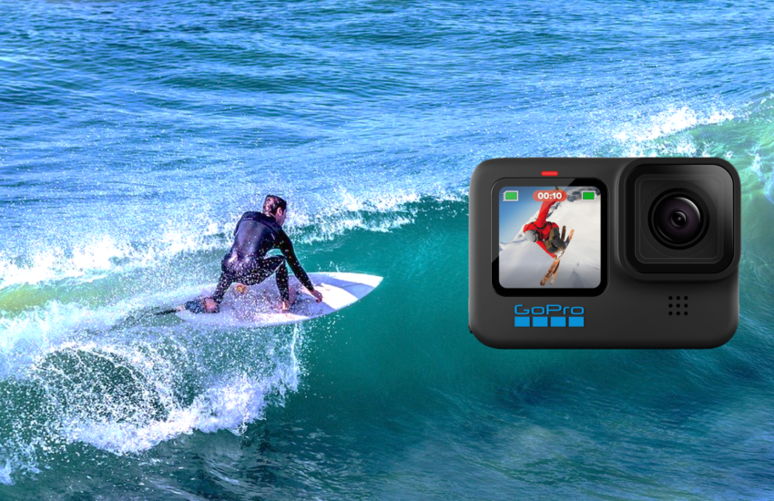Leg het surfavontuur vast met een GoPro camera en micro SD kaart