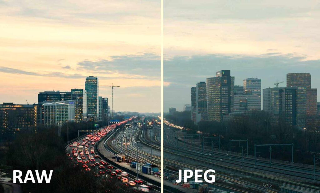 Voor het bewerken van foto's van jouw micro SD kaart moet je je camera op RAW-formaat zetten.