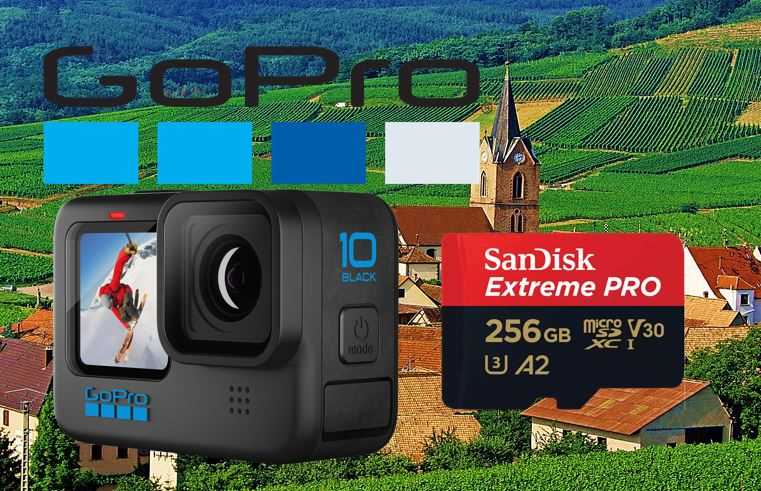 Maak optimaal gebruiken van de functionaliteiten van de GoPro Hero 10 en een SanDisk Extreme Pro micro SD kaart.