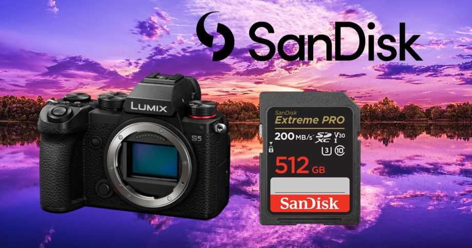 Op pad gaan met de Panasonic Lumix DC-S5 doe je natuurlijk met een SanDisk Extreme Pro SD kaart.